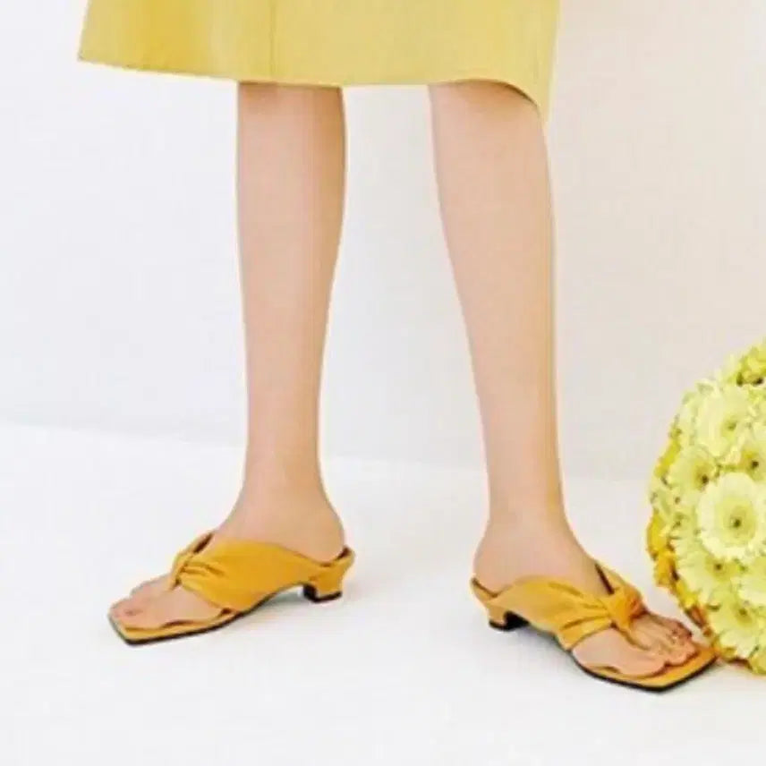 [BUNJANG] Designer Brand Leather Sandals 235 / [1회 착용] 양가죽 샌들 235 디자이너브랜드 / 차정원 착용