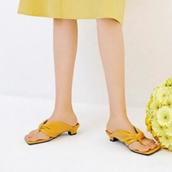 [BUNJANG] Designer Brand Leather Sandals 235 / [1회 착용] 양가죽 샌들 235 디자이너브랜드 / 차정원 착용
