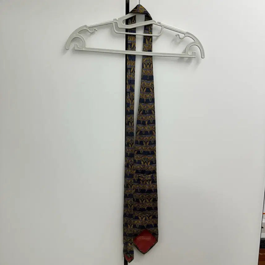 [BUNJANG] S.T. Dupont Paris Gold Navajo Pattern Necktie / (S.T DUPONT) 듀퐁 paris 골드 나바호 패턴 넥타이