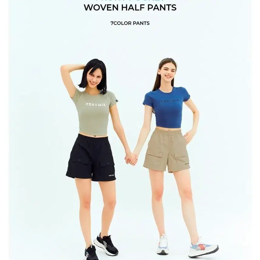 [BUNJANG] Xexymix Front Pocket Woven Half Pants S / (새상품)젝시믹스 프론트 포켓 우븐 하프팬츠 S