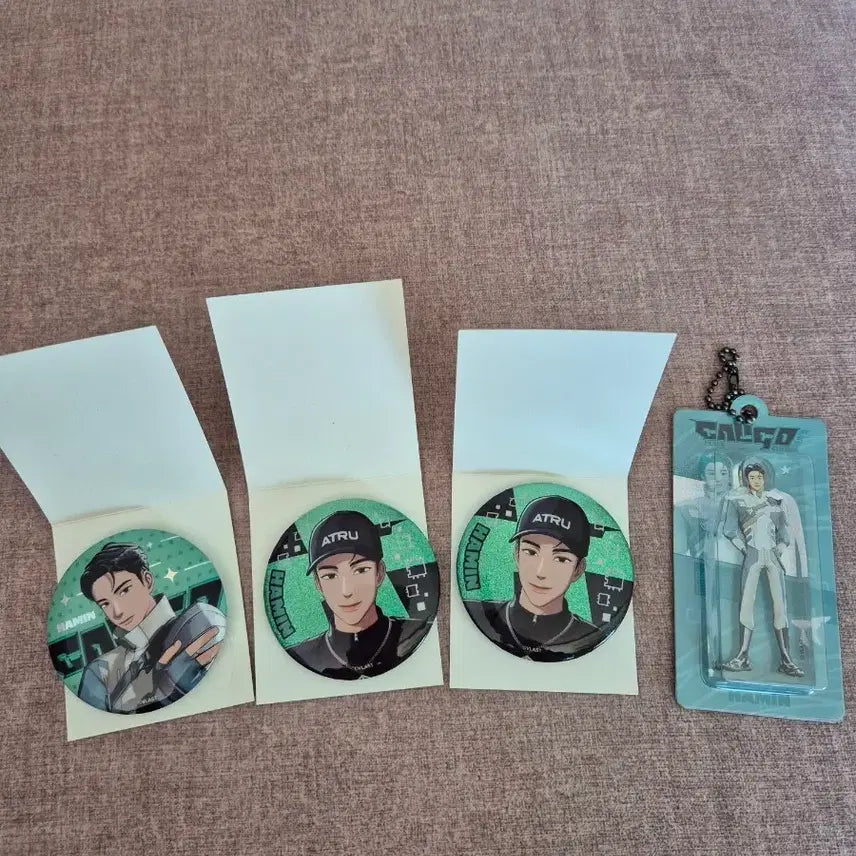 [BUNJANG] PLAVE Caligo 2 Hamin Badge & Acrylic Keyring Bundle Set / 플레이브 칼리고2 하민 캔뱃지, 아크릴키링 일괄양도