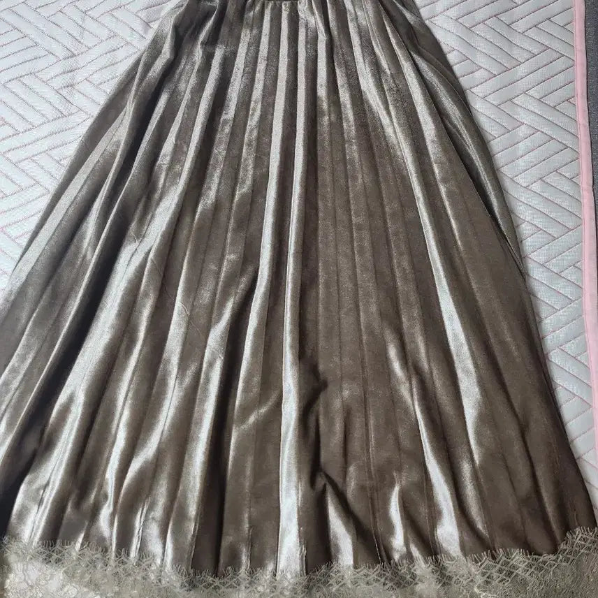 [BUNJANG] Pleated Long Skirt / 무료배송 플리츠스커트 롱스커트