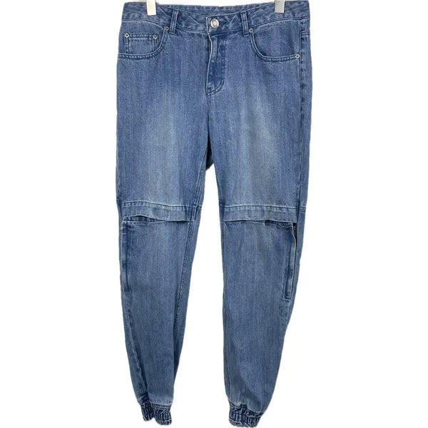 [BUNJANG] JUUN.J Velcro Denim Jogger Pants / [46] 준지 벨크로 데님 조거 팬츠