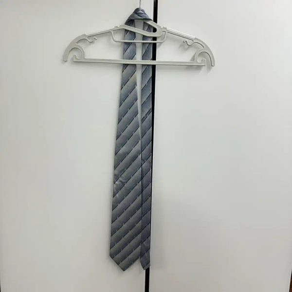 [BUNJANG] Yves Saint Laurent YSL 100% Silk Blue Stripe Necktie / 입생로랑 ysl 넥타이 실크100 블루 스트라이프  넥타이