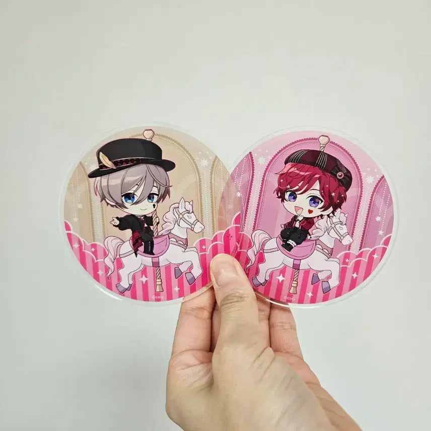 [BUNJANG] MajoYaku (The Alchemist's Promise) 6.5th Anniversary Coaster - Rustica & Chloe / 마법사의약속 마호야쿠 6.5주년 코스터 라스티카 클로에