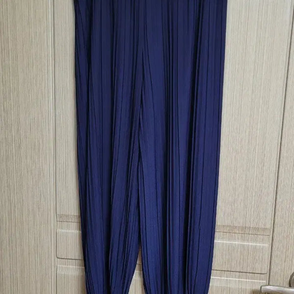 [BUNJANG] Navy Pleated Pants / 네이비 플리츠 바지