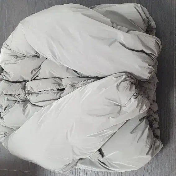 [BUNJANG] Thomas More City Short Down Padding Khaki Grey L / 토마스모어 시티숏다운 패딩 카키그레이 L