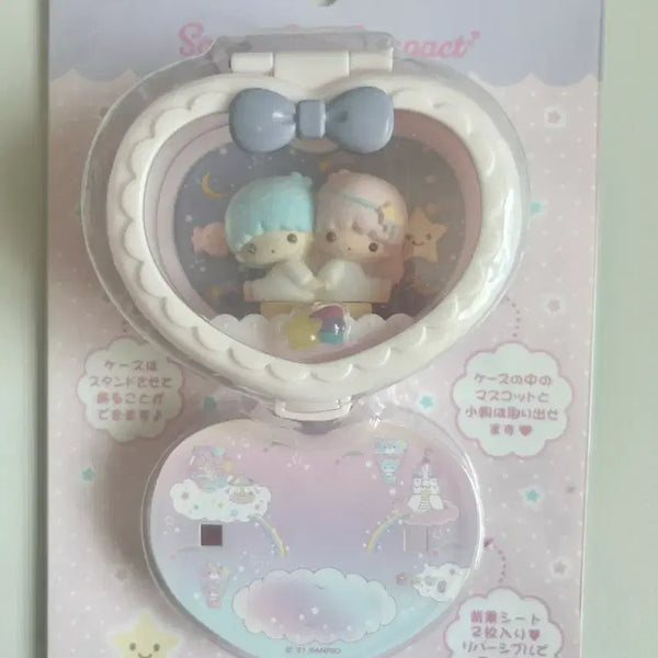 [BUNJANG] Sanrio Little Twin Stars My Compact Rare Vintage Collectible / 리틀트윈스타 마이컴팩트 레어희귀고전 소품 산리오 키키라라
