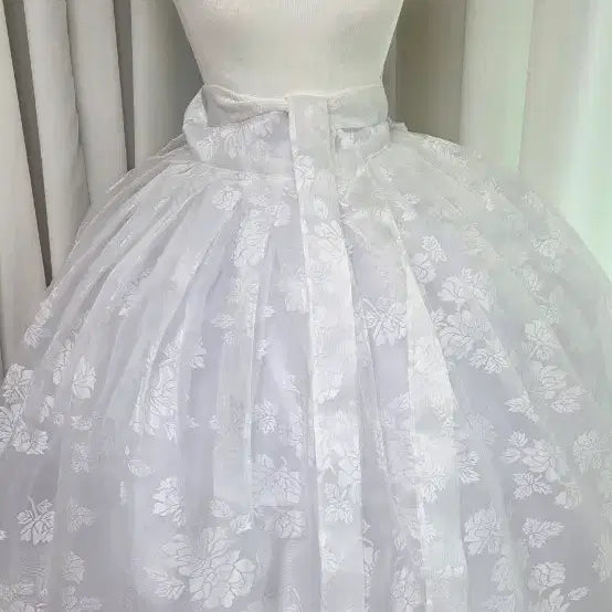 [BUNJANG] Korean Traditional Dance Waist Skirt with Floral Pattern / 한국무용. 허리치마