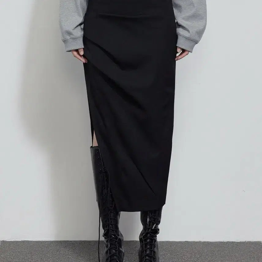 [BUNJANG] Bohemian Seoul Side Tuck Pencil Skirt / 보헤미안서울 SIDE TUCK PENCIL SKIRT
