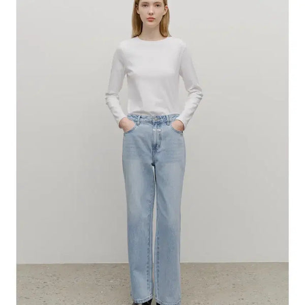 [BUNJANG] Marithe Francois Girbaud Straight Denim Pants Light Blue Size 25 / 택0 새상품) 마리떼 스트레이트 데님팬츠 25 (정가 129000)