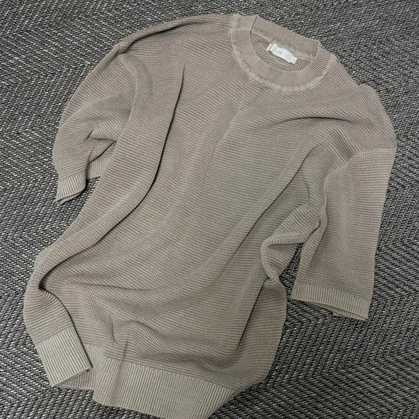 [BUNJANG] ASVP Short Sleeve Knit Top M / 애습 반팔 니트 M