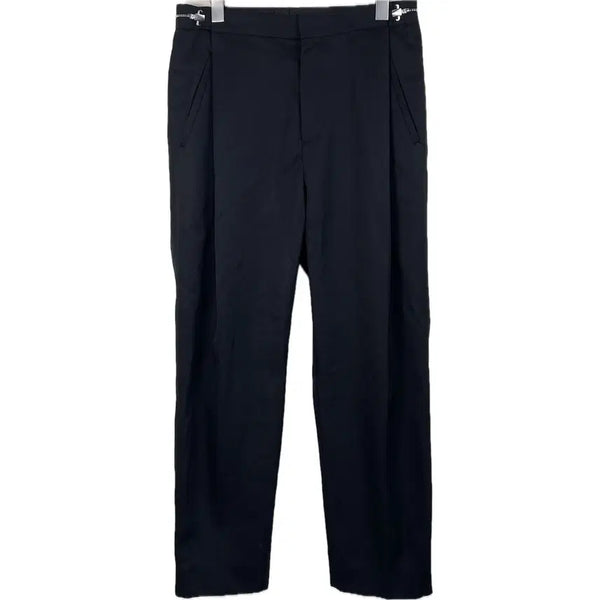 [BUNJANG] Juun.J Zipper Detail One-Tuck Black Wool Slacks Size 44 / [44] 준지 지퍼 디테일 원턱 슬랙스