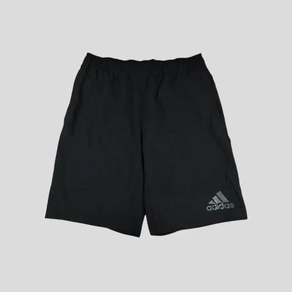 [BUNJANG] Adidas JP Black Logo Colorblock Banding Climacool Track Shorts / 아디다스 JP 블랙 로고 절개 밴딩 클라이마라이트 트랙팬츠 반바지 하프팬