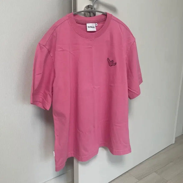 [BUNJANG] Mark Gonzales Angel Print T-Shirt Pink XS / 마크곤잘레스 반팔 티셔츠 핑크 xs
