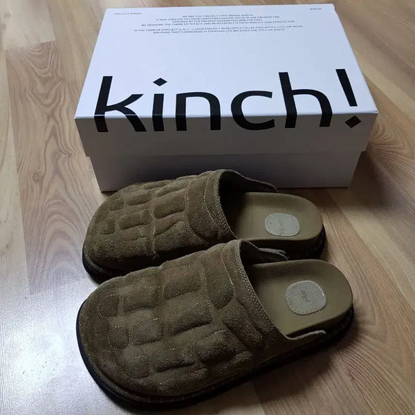 [BUNJANG] Kinch X Lee Ye Bone Mule Slippers Camel / 킨치 X 이예 본 뮬 슬리퍼 카멜
