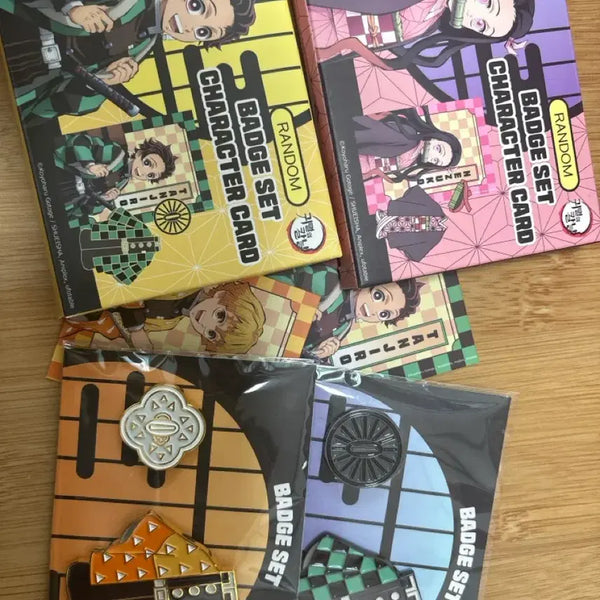 [BUNJANG] Demon Slayer Tanjiro & Zenitsu Uniform Badge Bundle Set / 탄지로2탄, 젠이츠1탄 대원복 뱃지 일괄 판매합니다(최저가)