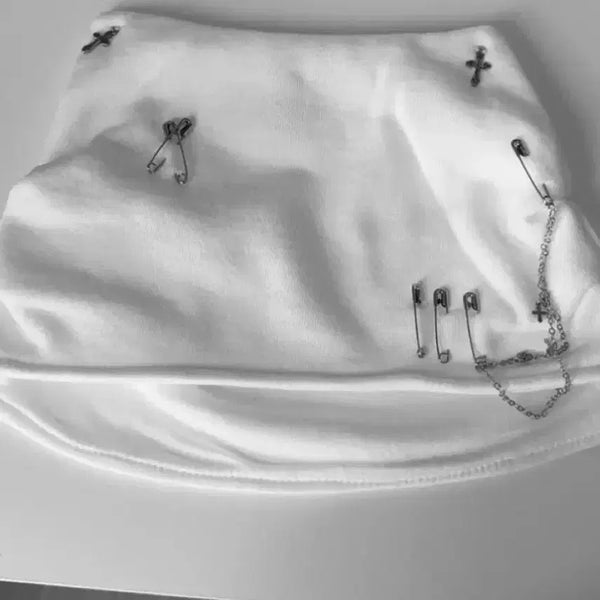 [BUNJANG] Cat Ear Knit Hat Cotton Trainer White / 서브컬쳐 고양이 귀 니트 모자 코튼 트레이너 화이트 네코제도 네루 양지뢰