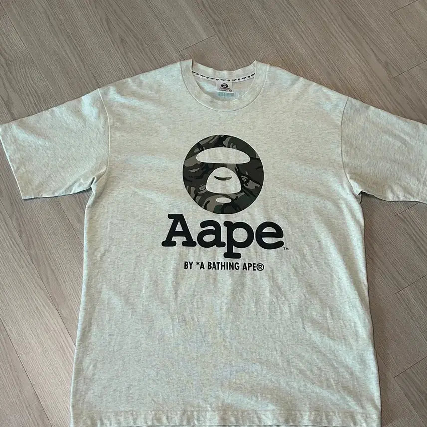 [BUNJANG] AAPE Moonface Logo Short Sleeve T-Shirt M / AAPE 문페이스 로고 반팔 티셔츠 M