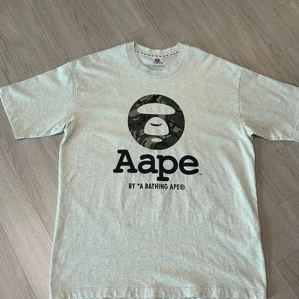 [BUNJANG] AAPE Moonface Logo Short Sleeve T-Shirt M / AAPE 문페이스 로고 반팔 티셔츠 M