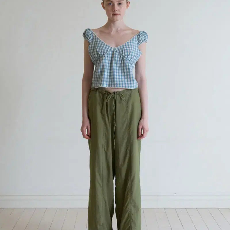 [BUNJANG] Sodinkybread Sarah Blue Check Blouse / 쏘딩키브레드 사라 블라우스 Sarah Blue Check Blouse