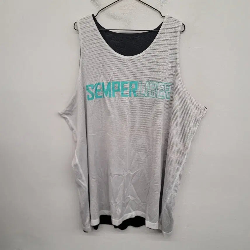 [BUNJANG] Bimono Reversible Mesh Sleeveless Tank Top (Size 120/4XL) / [120/4XL] 바이모노 양면 매쉬 민소매 나시 티셔츠