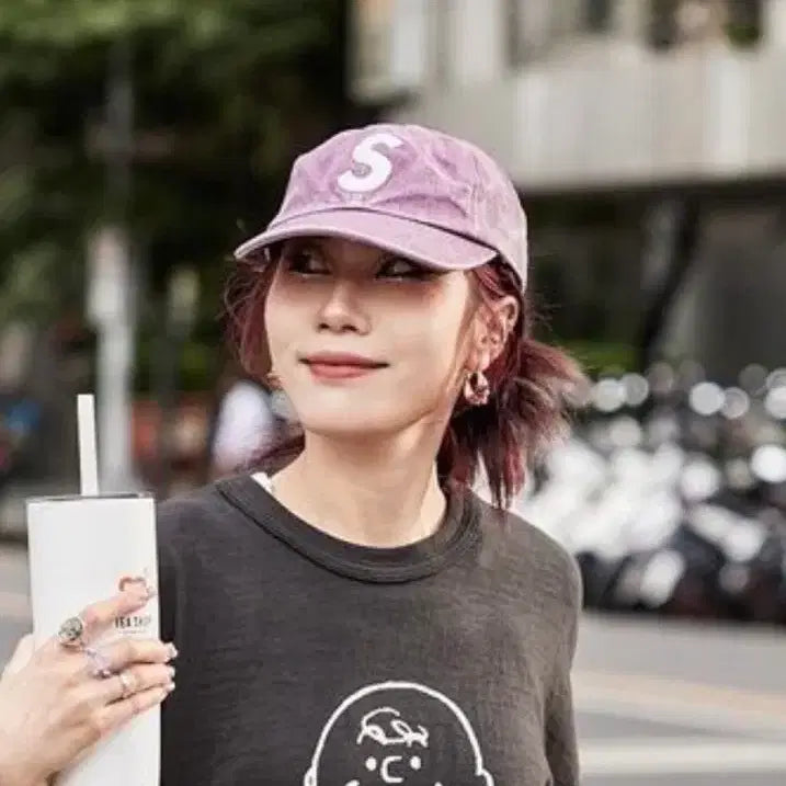 [BUNJANG] Supreme 23SS Pigment Canvas S Logo 6-Panel Cap Plum / (OS)슈프림 23SS 피그먼트 캔버스 S Logo 6Panel 플럼