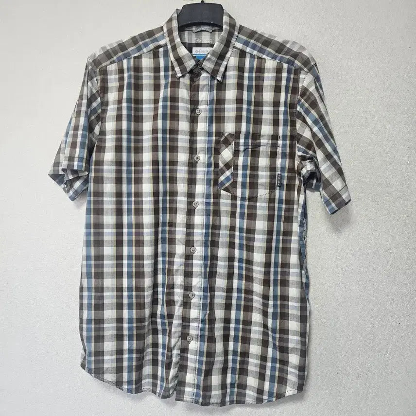 [BUNJANG] Columbia Men's Check Short Sleeve Shirt XL / 컬럼비아 체크셔츠 XL 105호