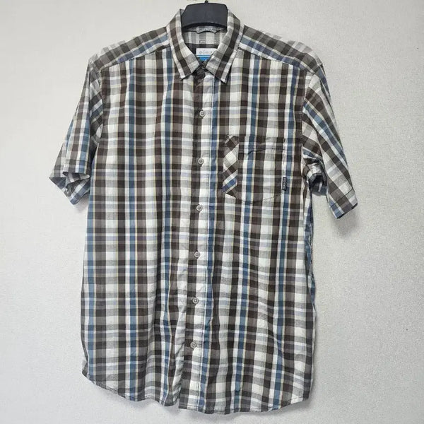 [BUNJANG] Columbia Men's Check Short Sleeve Shirt XL / 컬럼비아 체크셔츠 XL 105호
