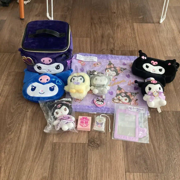 [BUNJANG] Sanrio Kuromi Kuji Bundle Pouch & Omamori / 산리오 쿠로미 쿠지 일괄 파우치 오마모리 등