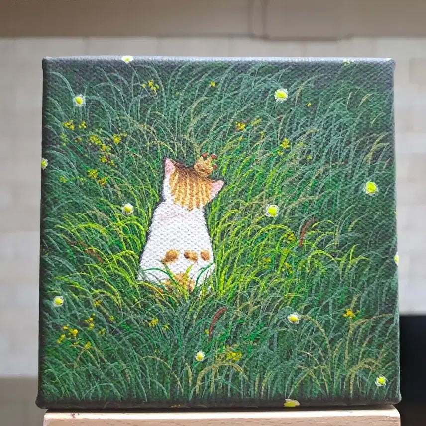 [BUNJANG] Cat Acrylic Mini Frame / 고양이 아크릴 그림액자입니다