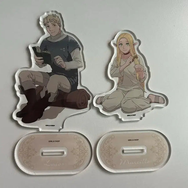 [BUNJANG] Dungeon Meshi Marcille & Lios 'Resting' Acrylic Stand Bundle Set / 던전밥 마르실 라이오스 휴식중 아크릴스탠드 일괄