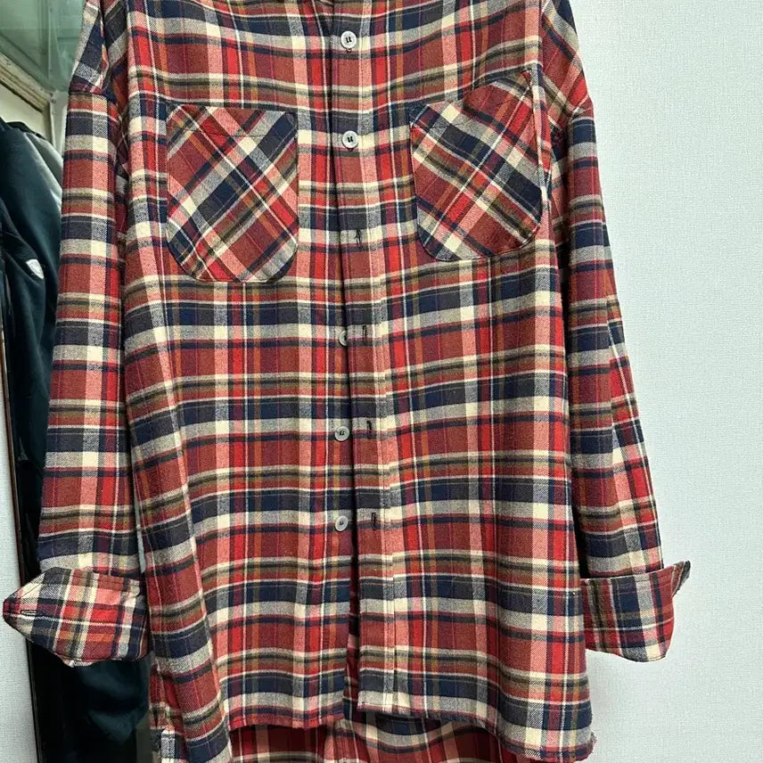 [BUNJANG] Fear of God Flannel Red Check Shirt 4th / [s]피어오브갓 플란넬 레드 체크셔츠 4th