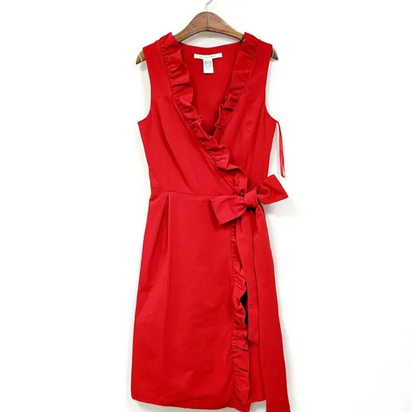 [BUNJANG] Diane Von Furstenberg Andra Ruffle Wrap Dress / +DVF 다이앤본퍼스텐버그 안드라 러플 랩 B183