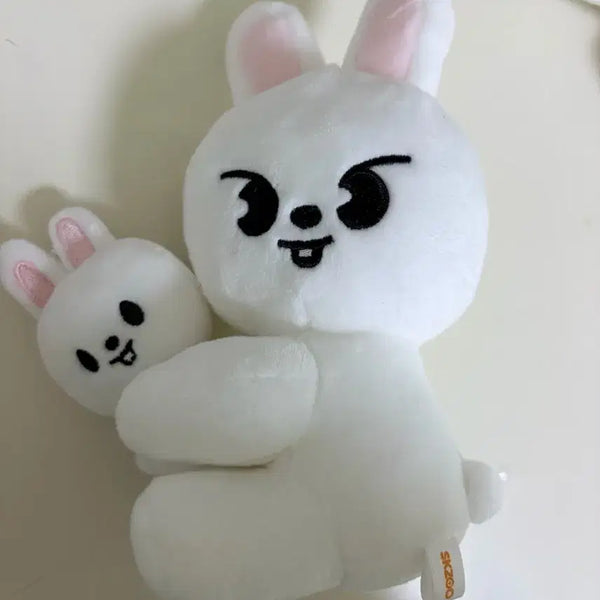 [BUNJANG] Stray Kids LeeKnow Ribbit Magnet Plush Doll / 스트레이키즈 스키즈 리빗 리노 마그넷인형  팬미팅