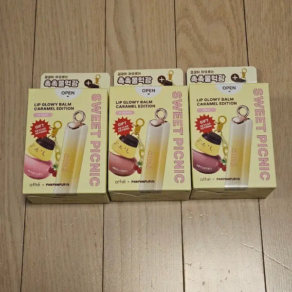 [BUNJANG] Attè Baby Newdy Mellow Pom Pom Purin Lip Glowy Balm / 아떼 베이비 뉴디 멜로 폼폼푸린 립 글로이밤 키캡 립밤
