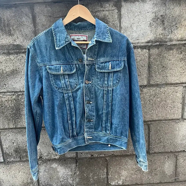 [BUNJANG] B.HOPPER Blue Denim Trucker Jacket M / 빈티지 B.HOPPER 블루데님 트러커 자켓 M