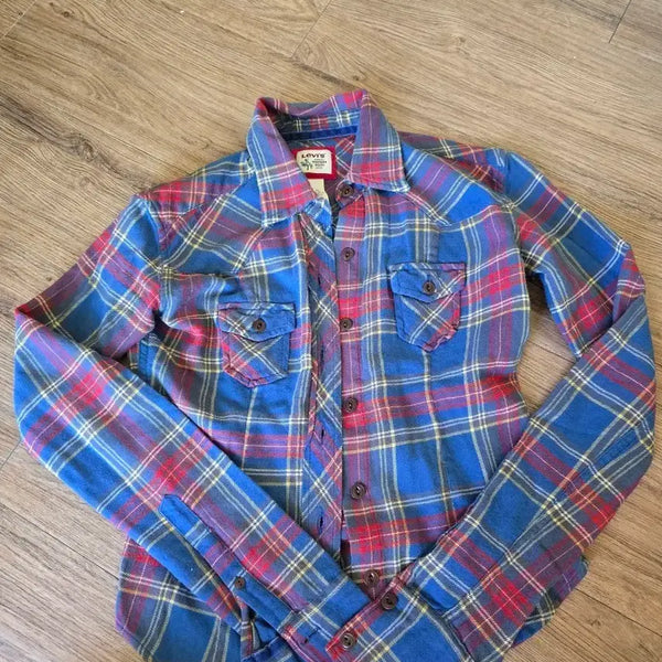 [BUNJANG] Levi's Check Shirt XS / [XS] 리바이스 체크 셔츠