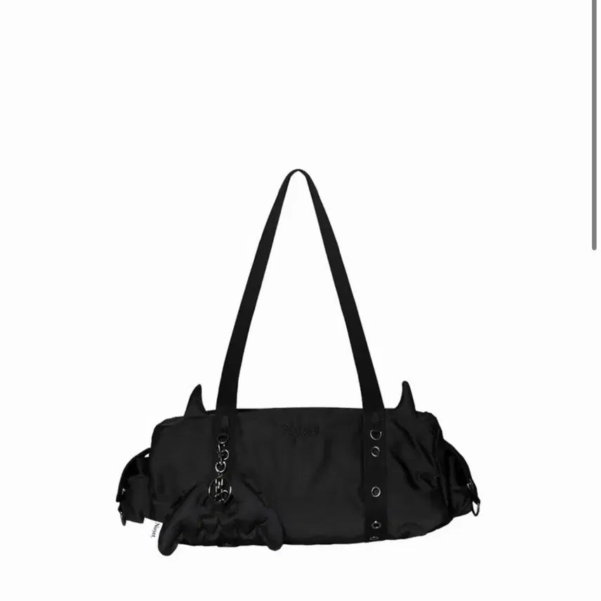 [BUNJANG] NUET Devil Round Boston Bag Black / NUYET 누엣 데빌 라운드 보스턴 백 블랙(반택포)