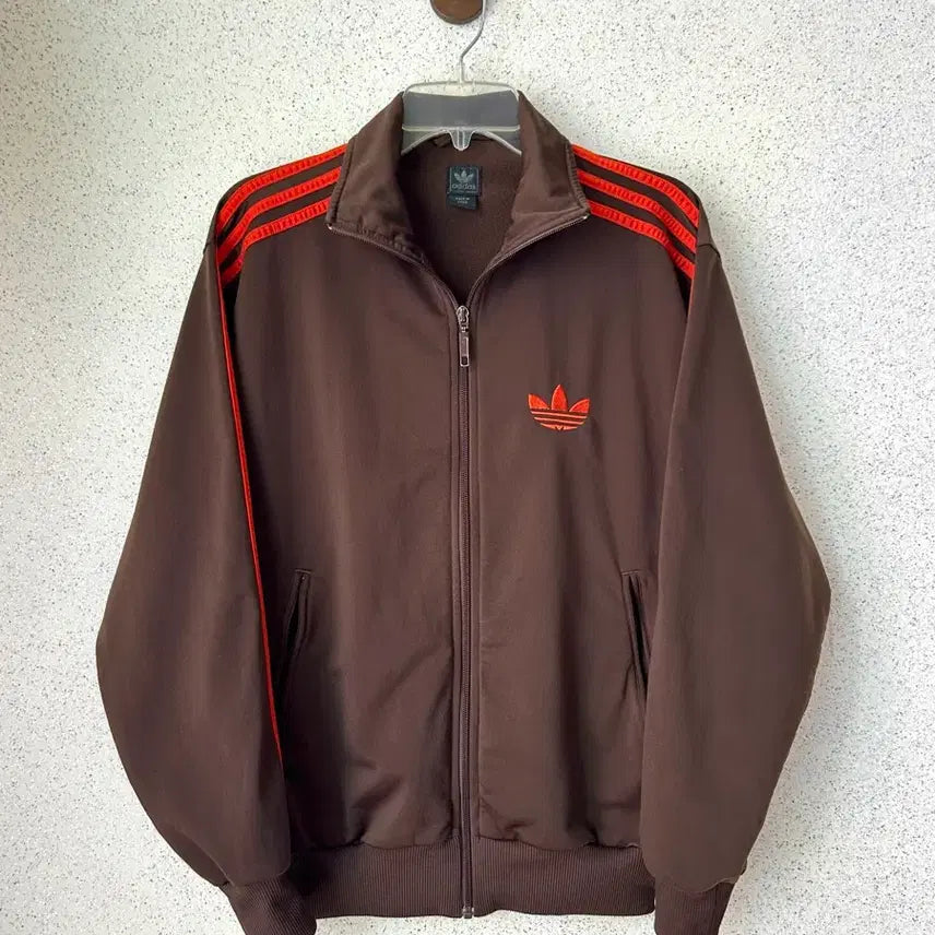 [BUNJANG] Adidas Firebird Brown Track Top Jersey / 아디다스 파이어버드 갈주 트랙탑 져지