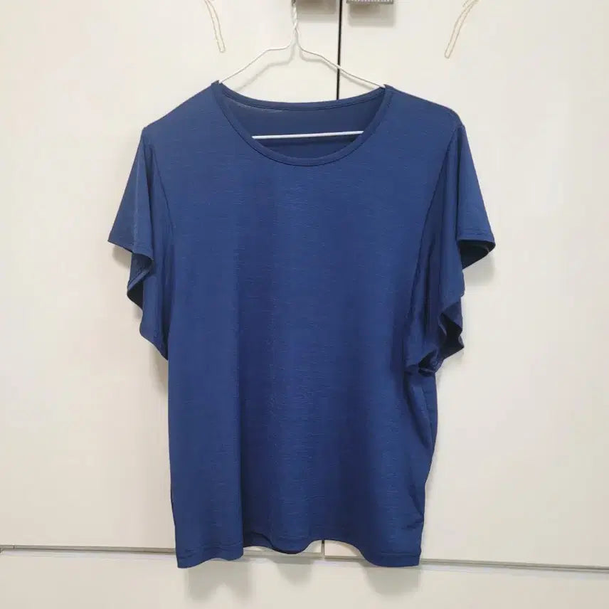 [BUNJANG] Women's Summer Ruffle Sleeveless Half-Sleeve T-Shirt / (새상품)여성 여름 프릴 나시 반팔티