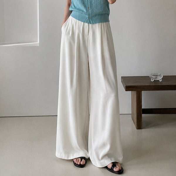 [BUNJANG] Summer Wide Slacks / 새상품) 찰랑 슬랙스
