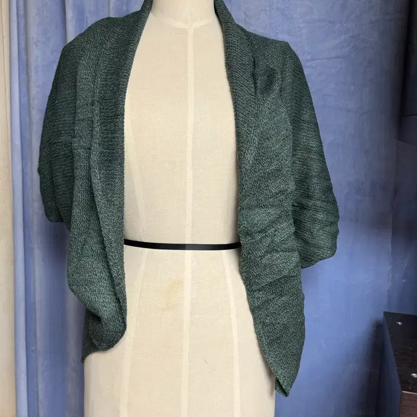 [BUNJANG] Air Conditioner Wind Blocker Bolero Cardigan / 에어컨 바람막이 볼레로 가디건 미사용 그린