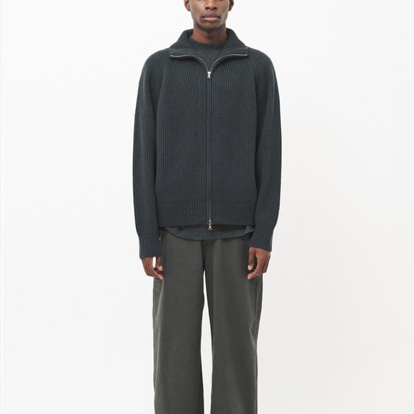 [BUNJANG] Pokerface Full Zip-Up Sweater Dusty Charcoal / 50)포커페이스 풀 집업 스웨터 더스티 차콜 판매