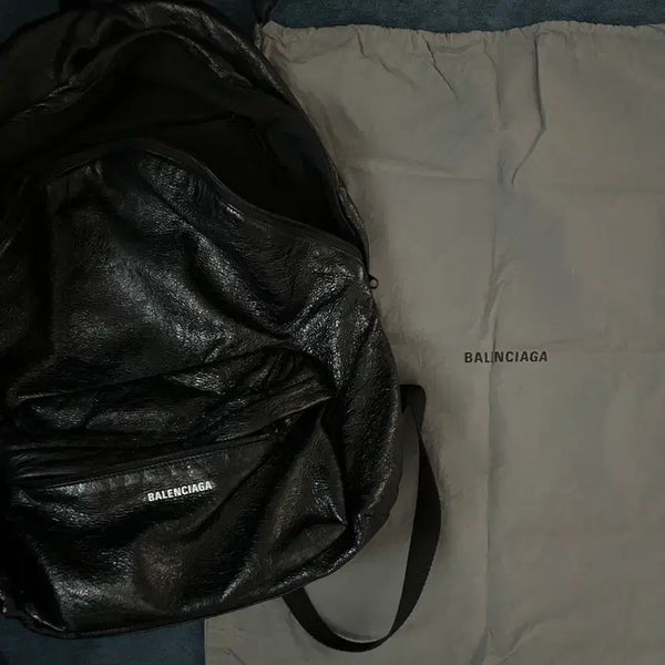 [BUNJANG] Balenciaga Explorer Backpack Black Leather / 발렌시아가 익스플로러 백팩 블랙 색상
