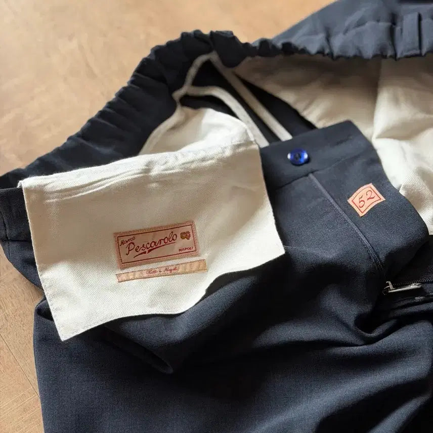 [BUNJANG] Marco Pescarolo Virgin Wool Blend Elastic Waist Dress Pants / [34] 마르코 페스카롤로 버진 울 팬츠 (52)