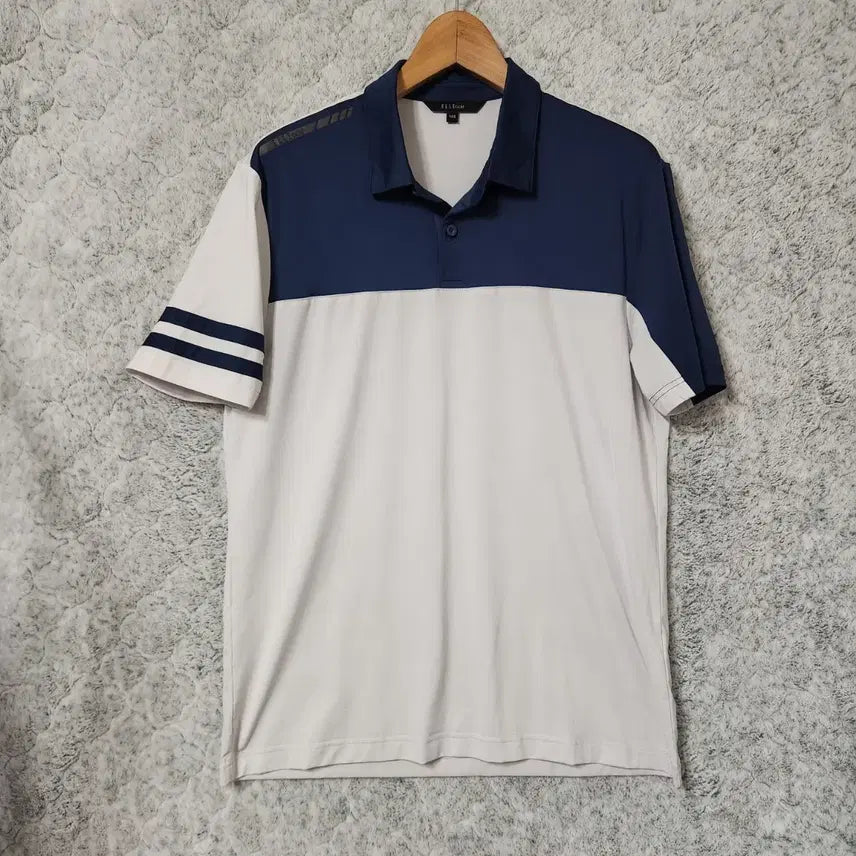 [BUNJANG] Elle Golf Men's Functional Short Sleeve Polo Shirt Size 105 / 243B [105] 엘르 골프 기능성 반팔 카라티