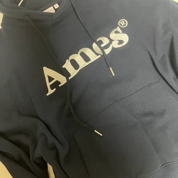[BUNJANG] AMES Hooded Sweatshirt Navy / 아메스 후드티 s