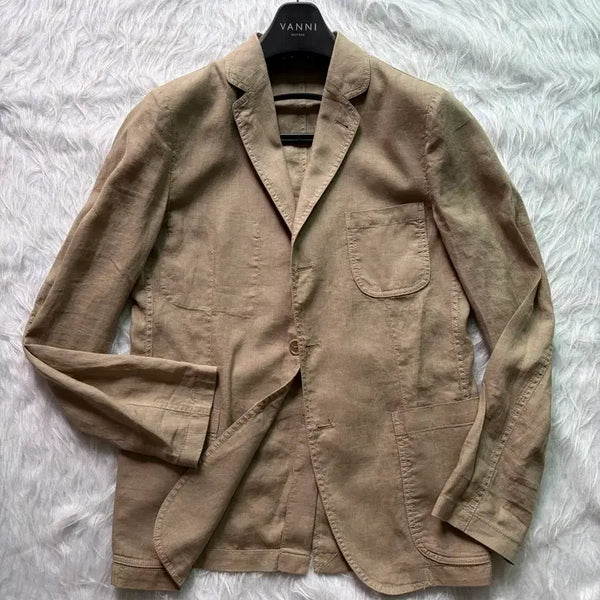 [BUNJANG] Aspesi Linen Jacket (BEAKER Special Order, Size 2) / 아스페시 비이커 별주 / 린넨 자켓 / 2