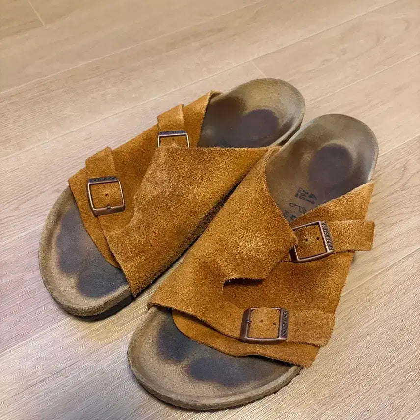 [BUNJANG] Birkenstock Zurich Suede Sandals Brown Size 41 / 버켄스탁 취리히 브라운 41 사이즈 상태 좋음